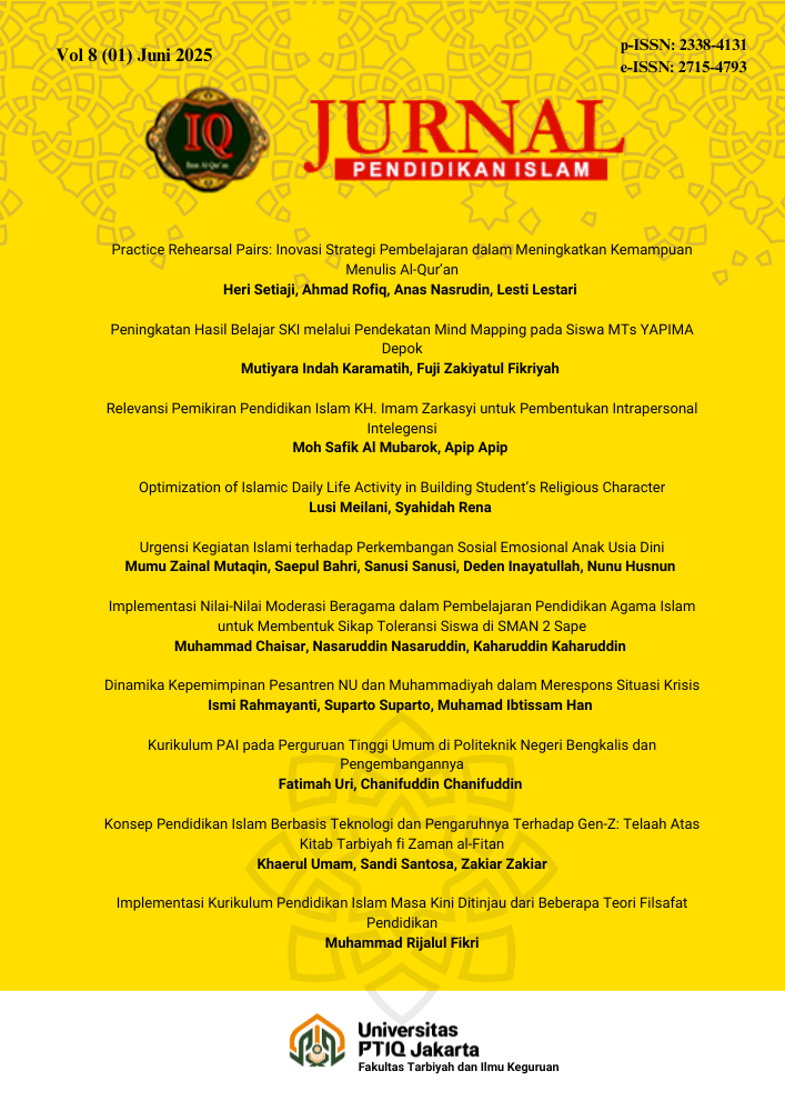 View Vol. 8 No. 01 (2025): IQ (Ilmu Al-qur’an): Jurnal Pendidikan Islam