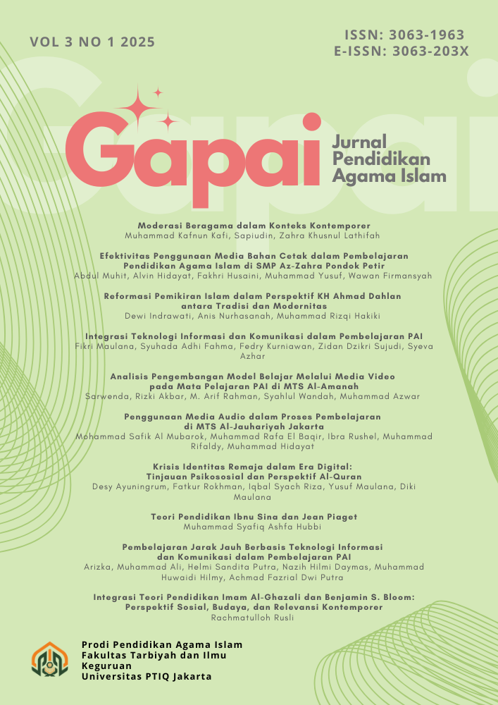 					View Vol. 3 No. 1 (2025): GAPAI: Jurnal Pendidikan Agama Islam
				